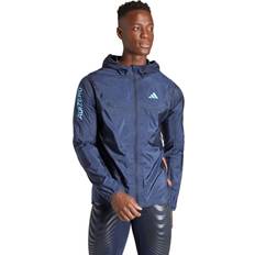 Blauw - Hardlopen Buitenkleding Adidas Adizero Waterdicht Jack - Bleu