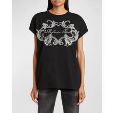 Balmain T-shirts Balmain Signature Paisley T-shirt black