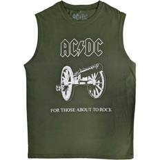 Green - Unisex Tank Tops AC/DC About To Rock Cotton Tank Top Green