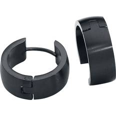 Rustfrit stål - Unisex Øreringe Etnox Ørering Edelstahl Creolen Unisex sort
