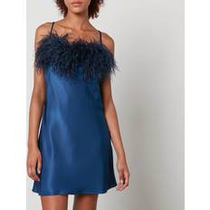 Sleeper Sleeper Navy Feather Slip Dress Navy
