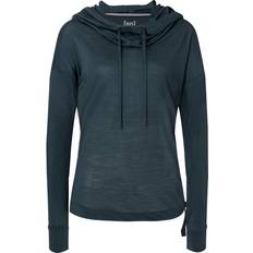 Bekleidung super.natural Women's Funnel Hoodie Hoodie XS, blue