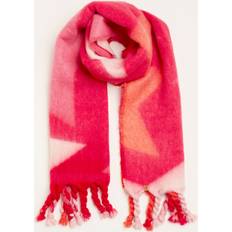 Brakeburn Star Knitted Scarf, Red/Multi