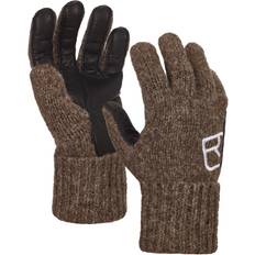 Ortovox Uomo Guanti Ortovox Classic Wool Glove Leather - Marrone