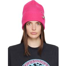 Versace Women Headgear Versace Pink Safety Pin Beanie 1Po30/Hot Pink UNI