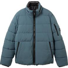 Tom Tailor Herren Puffer-Jacke mit abnehmbarer Kapuze