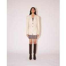 Leder Jacketts Nanushka HATHI OKOBOR alt-leather blazer Creme Creme