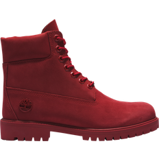 Homme - Rouge Bottines en Dentelle Timberland Heritage Premium Waterproof Boot - Dark Red