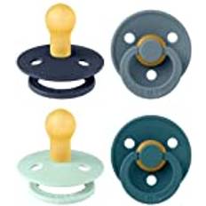 BPA Free Dummy Pacifier Baby Boy Colours 4 Pack
