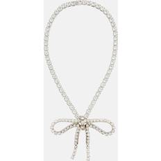 Balenciaga Archive Ribbon embellished necklace silver