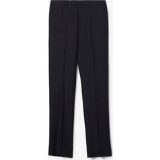 Trousers Burberry Wool Mohair Tailored Trousers - Navy