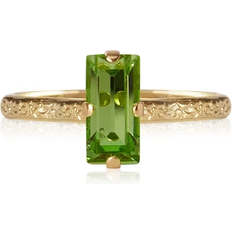 Peridot Smycken Caroline Svedbom Baguette Ring Gold Peridot