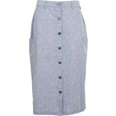 Lino - Mujer Faldas Trespass Alexie Chambray Skirt Navy