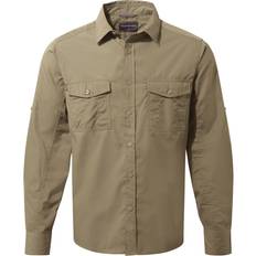 Brown Shirts Craghoppers Mens Expert Kiwi Long-sleeved Shirt Brown