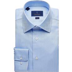 Nylon Shirts David Donahue Trim Fit Royal Oxford Dress Shirt