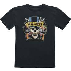 Skjortkrage T-shirts Barnkläder Guns N' Roses T-shirt av Metal-Kids Top Hat svart