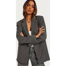 By Malina Paidat By Malina Tailored Fringe Blazer - Harmaa