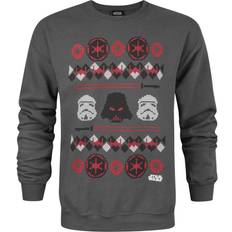 Kersttrui - Multikleur Truien Star Wars Darth Vader Fair Isle Christmas Sweater - Blauw