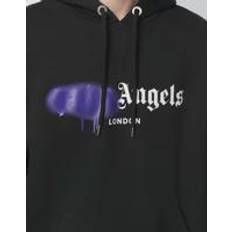 Palm Angels London Spray Paint Logo Black Hoodie