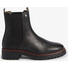 Barbour Evie Leather Chelsea Boots, Black