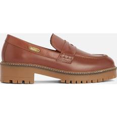 Leather Loafers Barbour Women's Norma Leather Loafers Tan