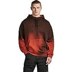 G-Star Herre Gensere G-Star Hand Sprayed Hooded Loose Sweater Orange Men