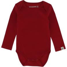 Røde Bodyer Gullkorn Design Isa Baby Body - Deep Red