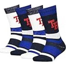 Tommy Hilfiger Socks Tommy Hilfiger Unisex Kids Crew Sock, Blue Combo, 4er Pack