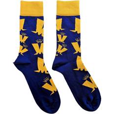 Madness 7 UK-11 UK, Blue Unisex Adult Repeat Logo Socks