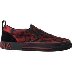 Dolce & Gabbana Sneakers Dolce & Gabbana Red Black Leopard Loafers Sneakers Shoes EU39/US6