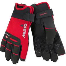 Musto Bekleidung Musto 2023 Performance Segeln Kurzfingerhandschuhe Rot Augl005