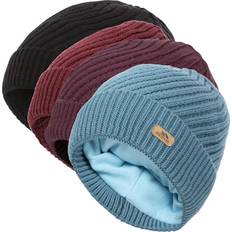 Accessories Trespass Womens Twisted Knitted Beanie Black