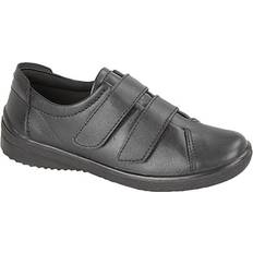 Mod Comfys Womens/Ladies Bar Touch Fastening Leisure Shoes 4 UK Black