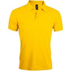 Gold Polo Shirts Sol's Prime Pique Plain Short Sleeve Shirt