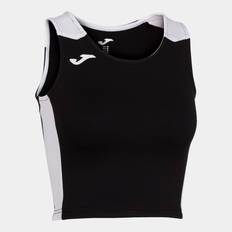 Elastan/Lycra/Spandex - Unisex Tanktops Joma Débardeur Court Femme Record II Schwarz/Weiß