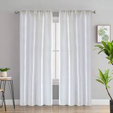 Plain Minimalist Semi-Sheer Curtain Drape