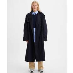 Levi's Blau Mäntel Levi's Cotton Long Trench Coat