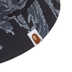 Bape Accessories Bape Black & Gray Tiger Camo Bucket Hat BLACK