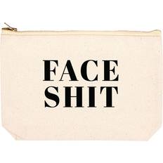 Women Toiletry Bags & Cosmetic Bags Andaz Press Koyal Wholesale Funny Makeup Bag Canvas Cosmetic Bag with Zipper Face Shit Makeup Pouch 6.5 x 9 Inch