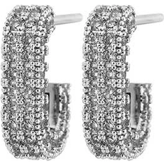 Edblad Rodium Örhängen Edblad Evangeli Sparkle Creoles Rhodium