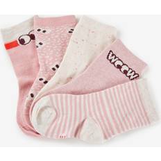 Domyos Decathlon Socks 5-Pack Patterns Pink 4.5-5.5