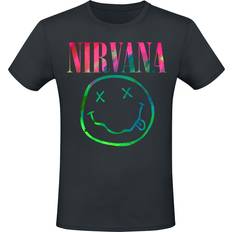 Nirvana T-shirt Smiley Rainbow för Herr svart