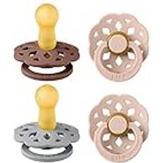 4 Pack Vanilla Mix Size 2 Round Nipple
