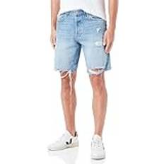 Denim/Jeansstoff - Herren Shorts Only & Sons Herren Onsedge L. Blue Destroy 4981 Jeansshorts, Light Blue Denim