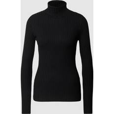 Soyaconcept Overdele Soyaconcept Ribstrikket Pullover - Black