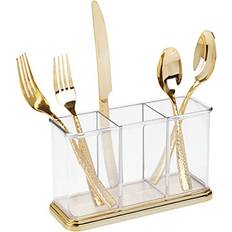 Transparent Utensil Holders mDesign Cutlery Organizer Caddy Utensil Holder