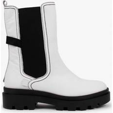 Fly London Boots Fly London Judy White Leather Tall Chelsea Boots 37, Colour: Whi