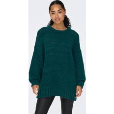 Dame - Turkise Gensere Only O-neck Long Knitted Pullover