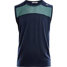 Aclima Blazere Aclima Men's LightWool Sports Singlet, XL, Navy Blazer/North Atlantic