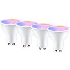 ANTELA GU10 Smart Bulb Dimmable Colour Changing Alexa Light Bulbs 2700K6500K RGB Warm White 45W50W 350LM Smart Life APP Control Compatible with Alexa Google